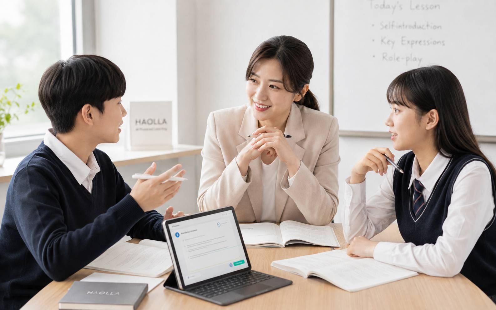 하올라 HAOLLA Hybrid Online Live 로고